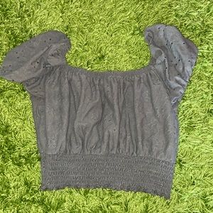 Hollister green crop top